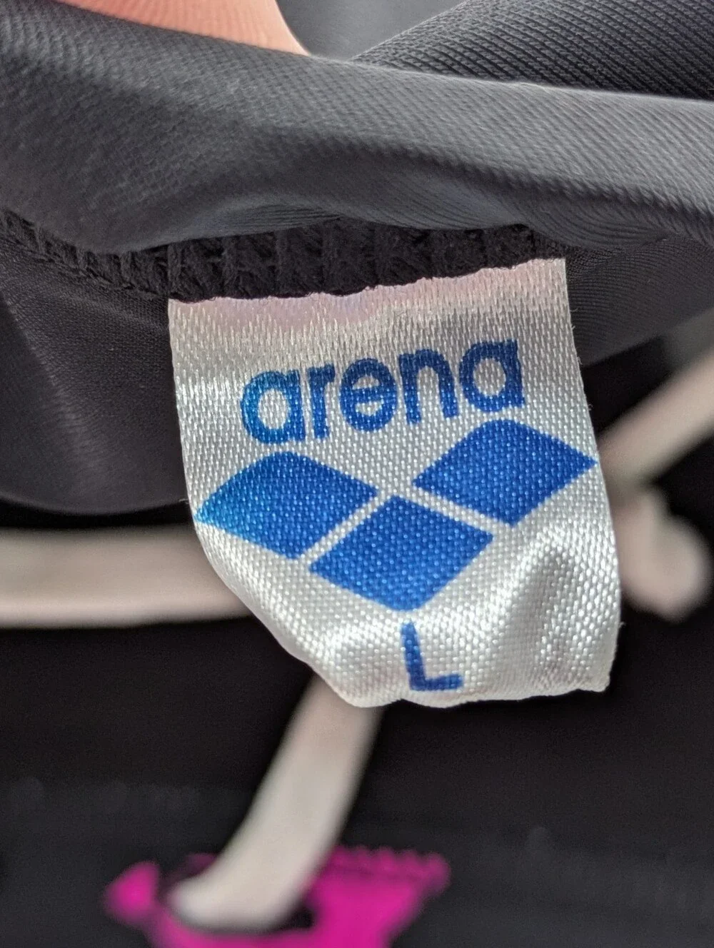 Arena Black Pink Green Colorfully Star Drawstring Mens Swim Brief L